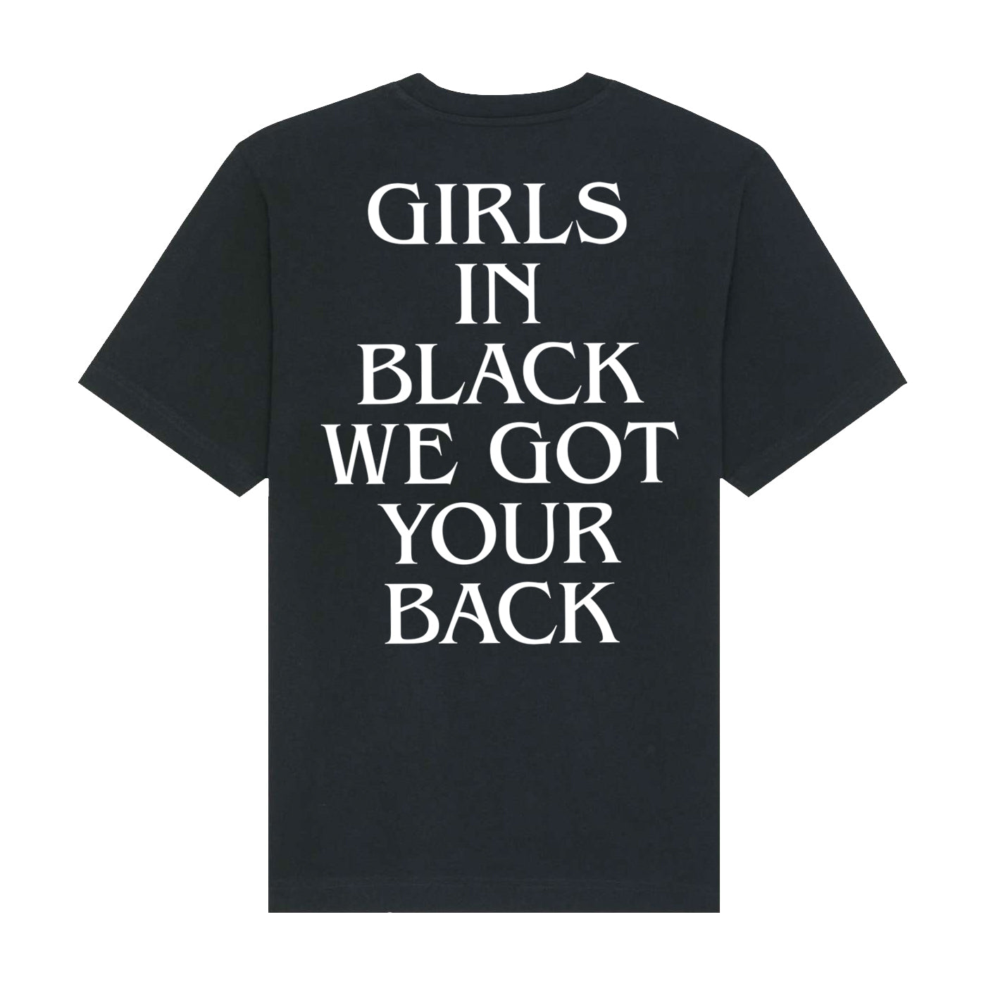 Dina Summer Girls In Black T-Shirt Black (Design 2)