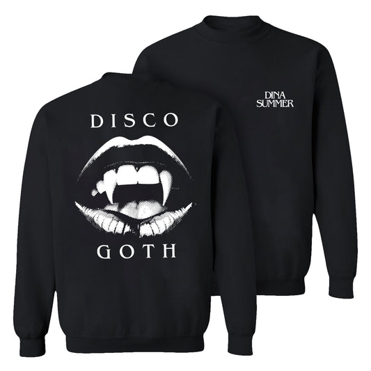 Dina Summer Disco Goth Sweatshirt Black (Design 1)