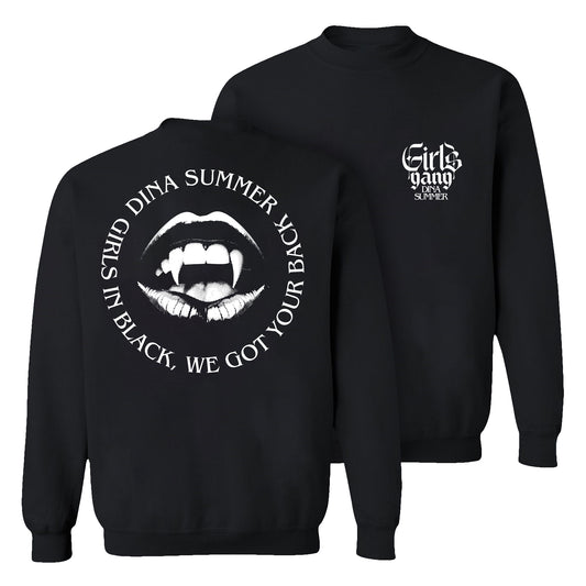 Dina Summer Girls Gang Sweatshirt Black (Design 3)