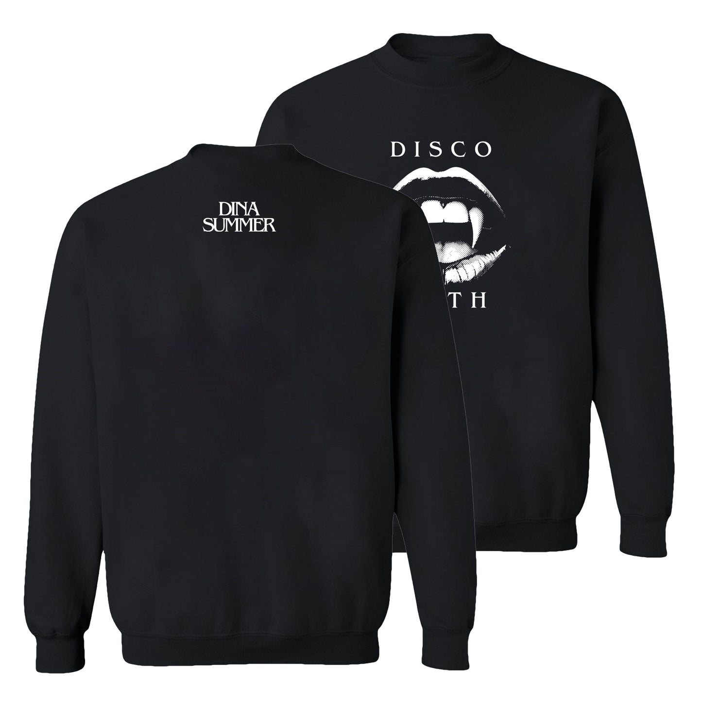 Dina Summer Fangs Sweatshirt Black (Design 4)