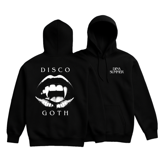 Dina Summer Disco Goth Hoodie Black (Design 1)