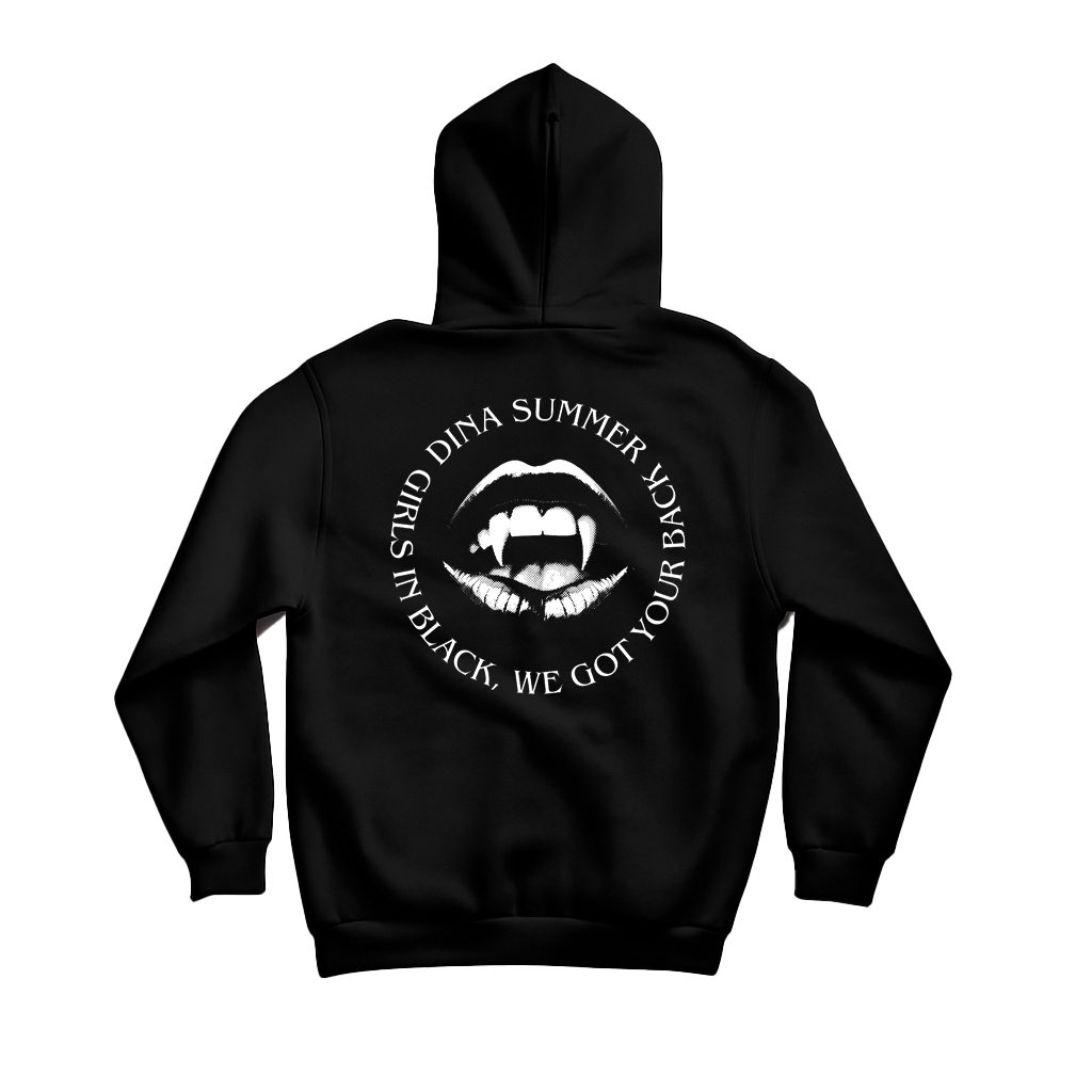 Dina Summer Girls Gang Hoodie Black (Design 3)