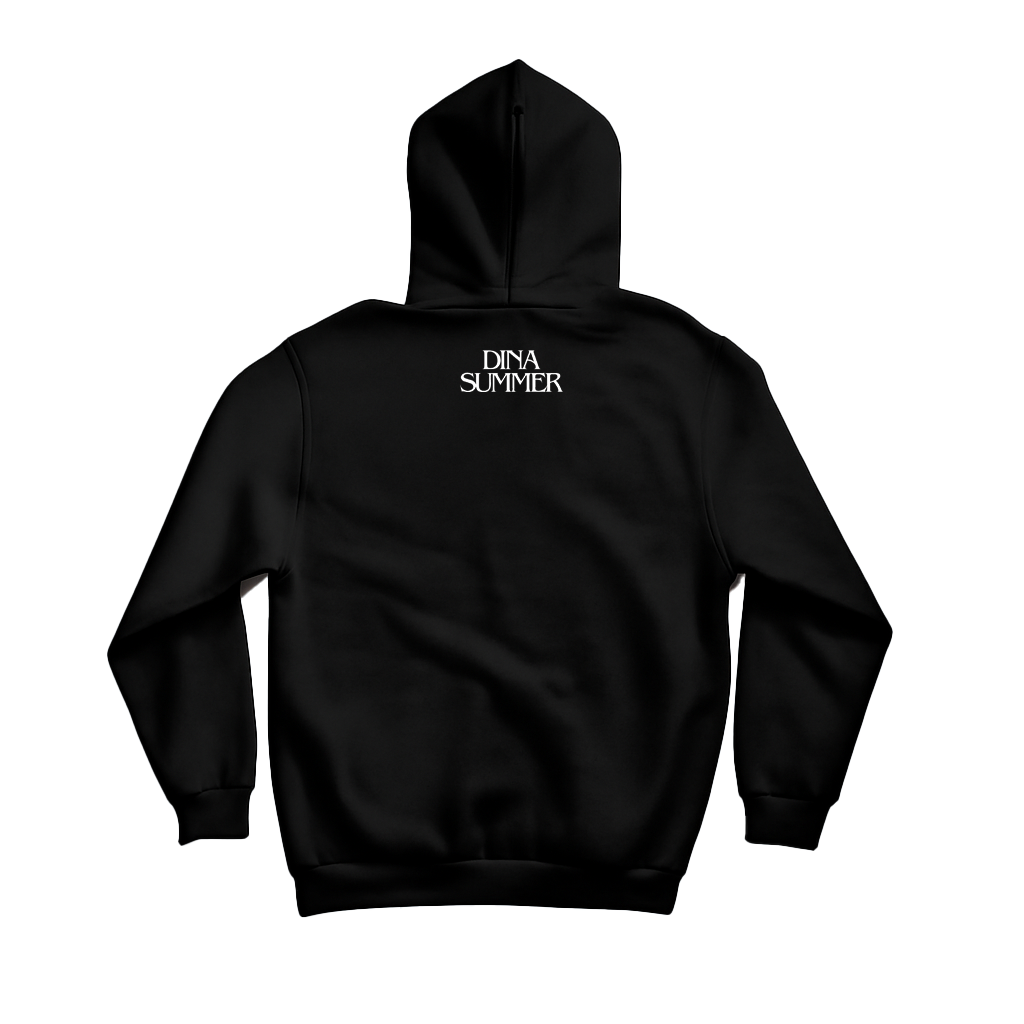 Dina Summer Fangs Hoodie Black (Design 4)