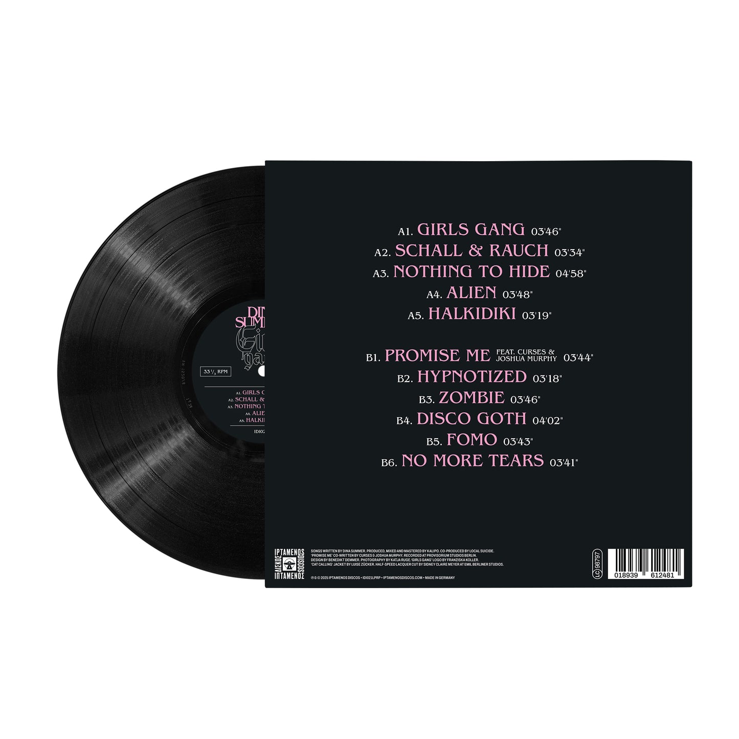 Dina Summer - Girls Gang (IDI021) LP (Repress)