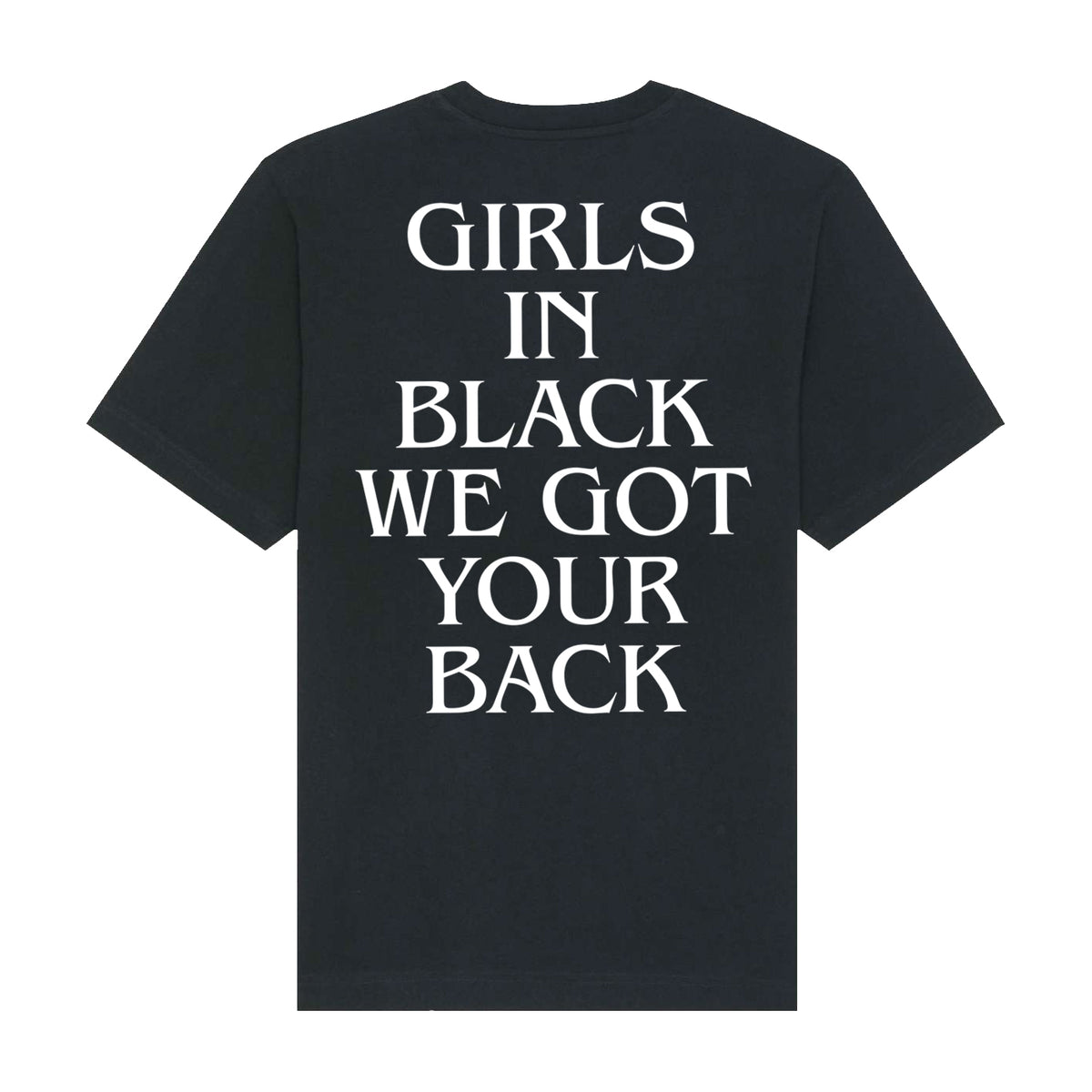Dina Summer Girls In Black T-Shirt Black (Design 2)