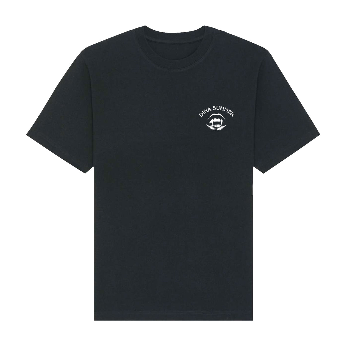 Dina Summer Girls In Black T-Shirt Black (Design 2)