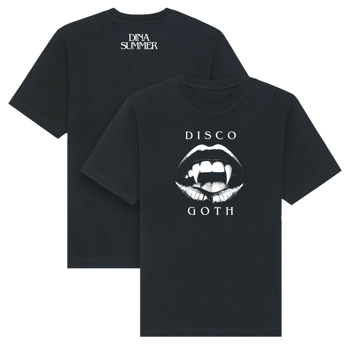 Dina Summer Fangs T-Shirt Edit Black (Design 4)