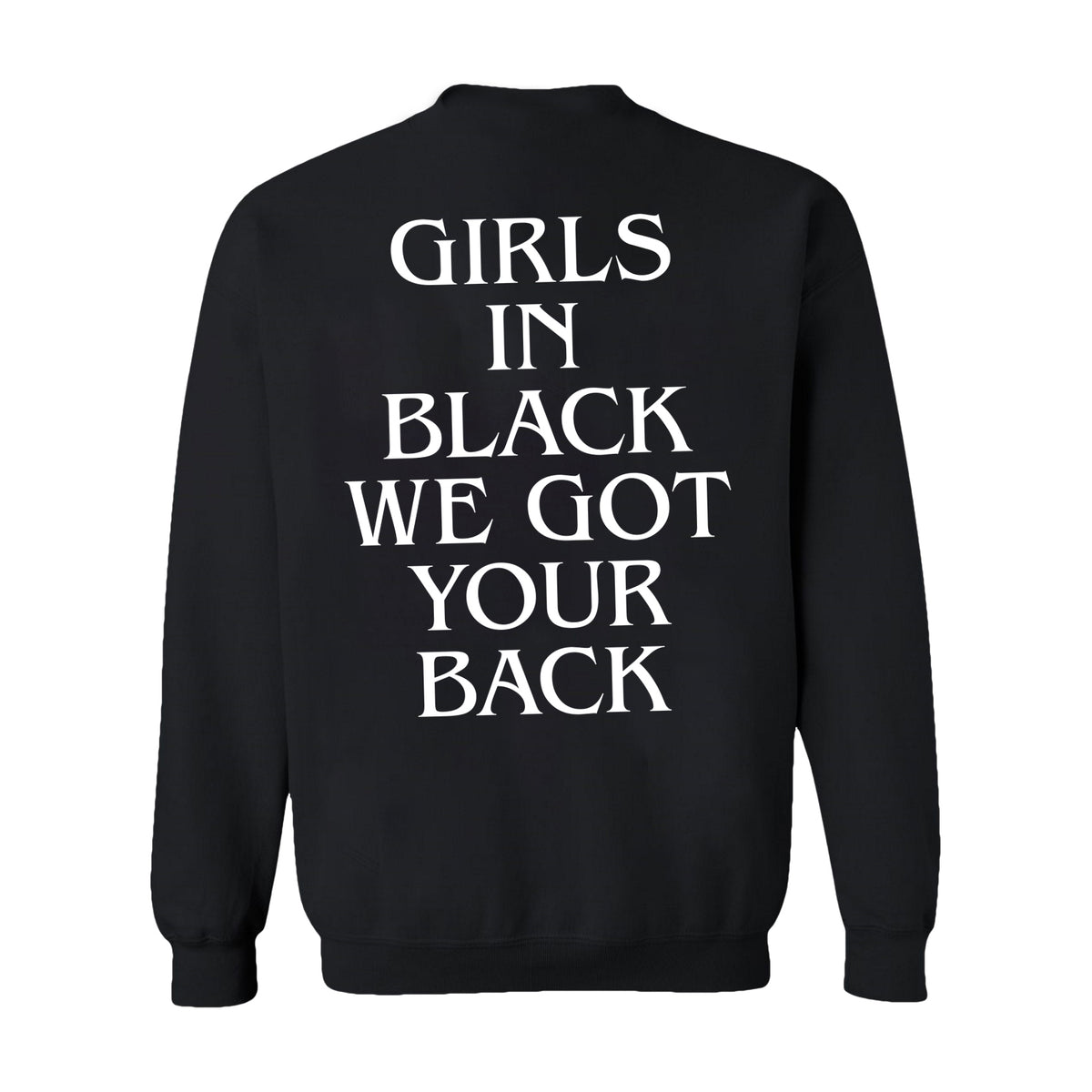 Dina Summer Girls In Black Sweatshirt Black (Design 2)