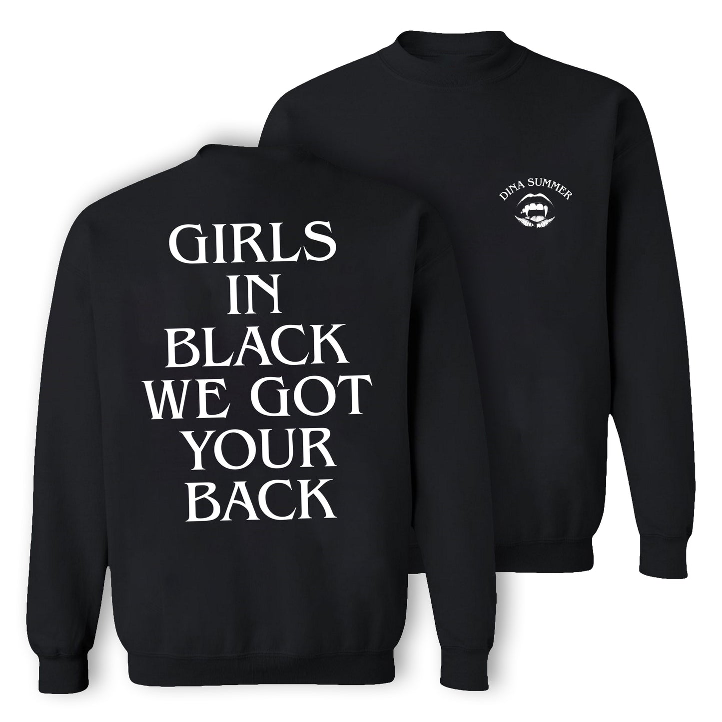 Dina Summer Girls In Black Sweater Black