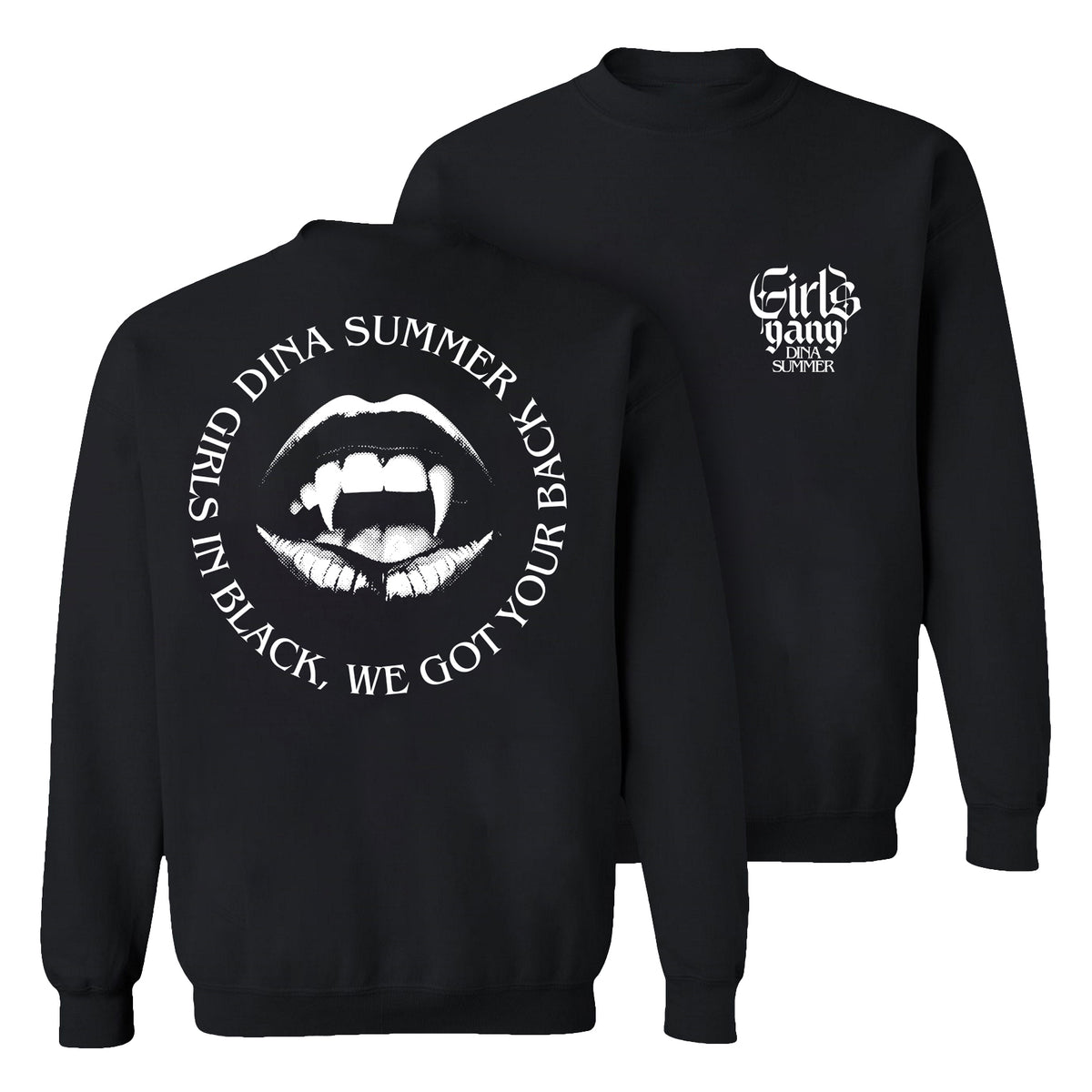 Dina Summer Girls Gang Sweatshirt Black (Design 3)