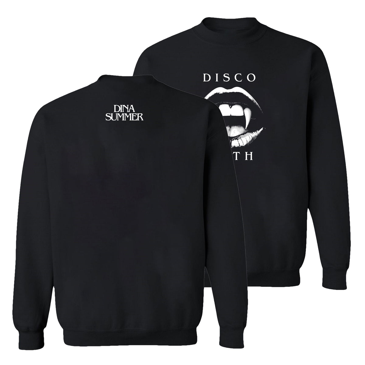 Dina Summer Fangs Sweatshirt Black (Design 4)
