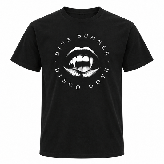 Dina Summer Disco Goth Greece T-Shirt Black