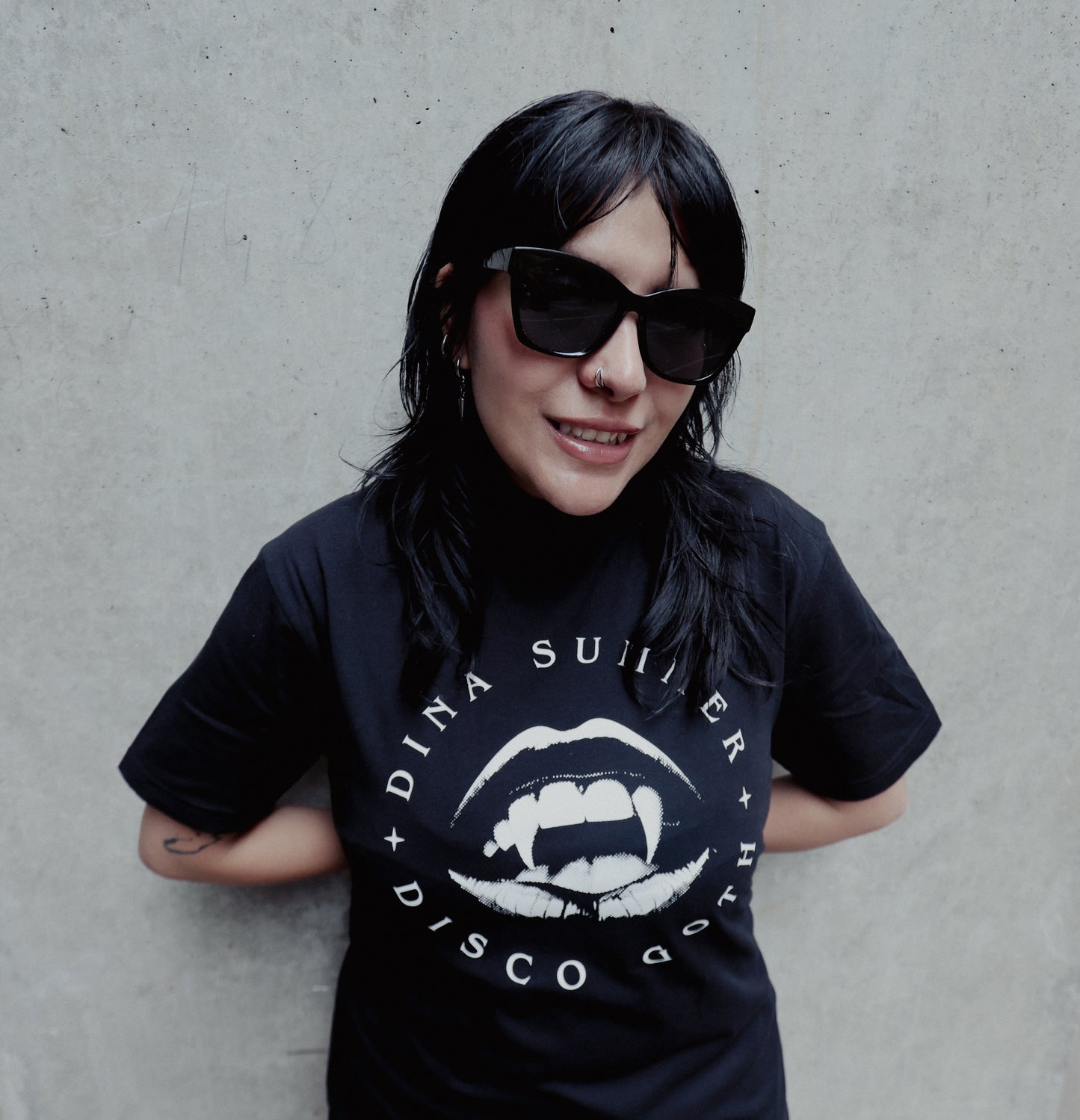 Dina Summer Disco Goth T-Shirt Black #2