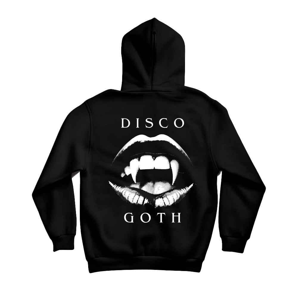 Dina Summer Disco Goth Hoodie Black (Design 1)