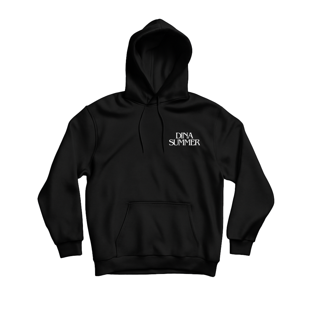 Dina Summer Disco Goth Hoodie Black (Design 1)