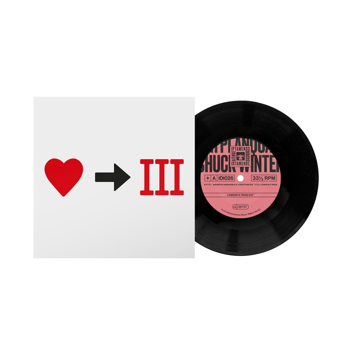 Wiener Planquadrat & Chuck Winter - L'Amour Á Trois / Wurm (IDI026) 7"