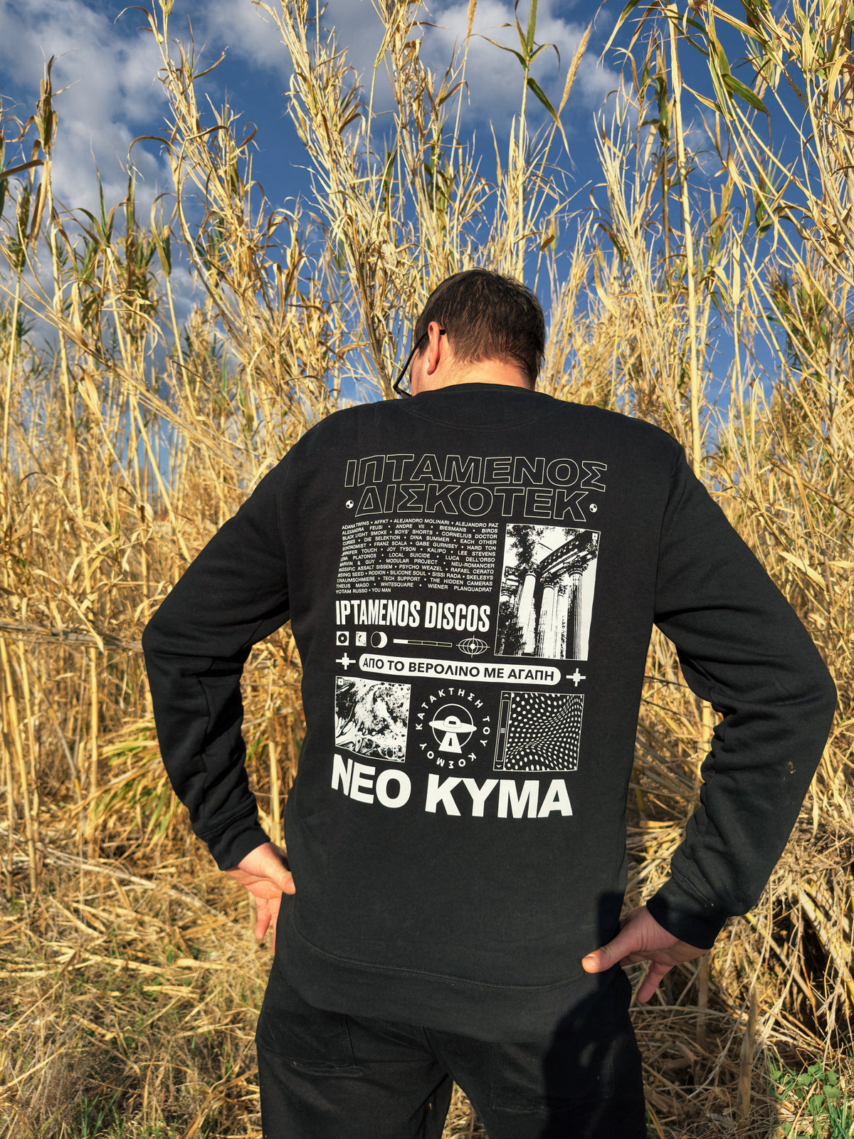 Iptamenos Discos Sweater III Black