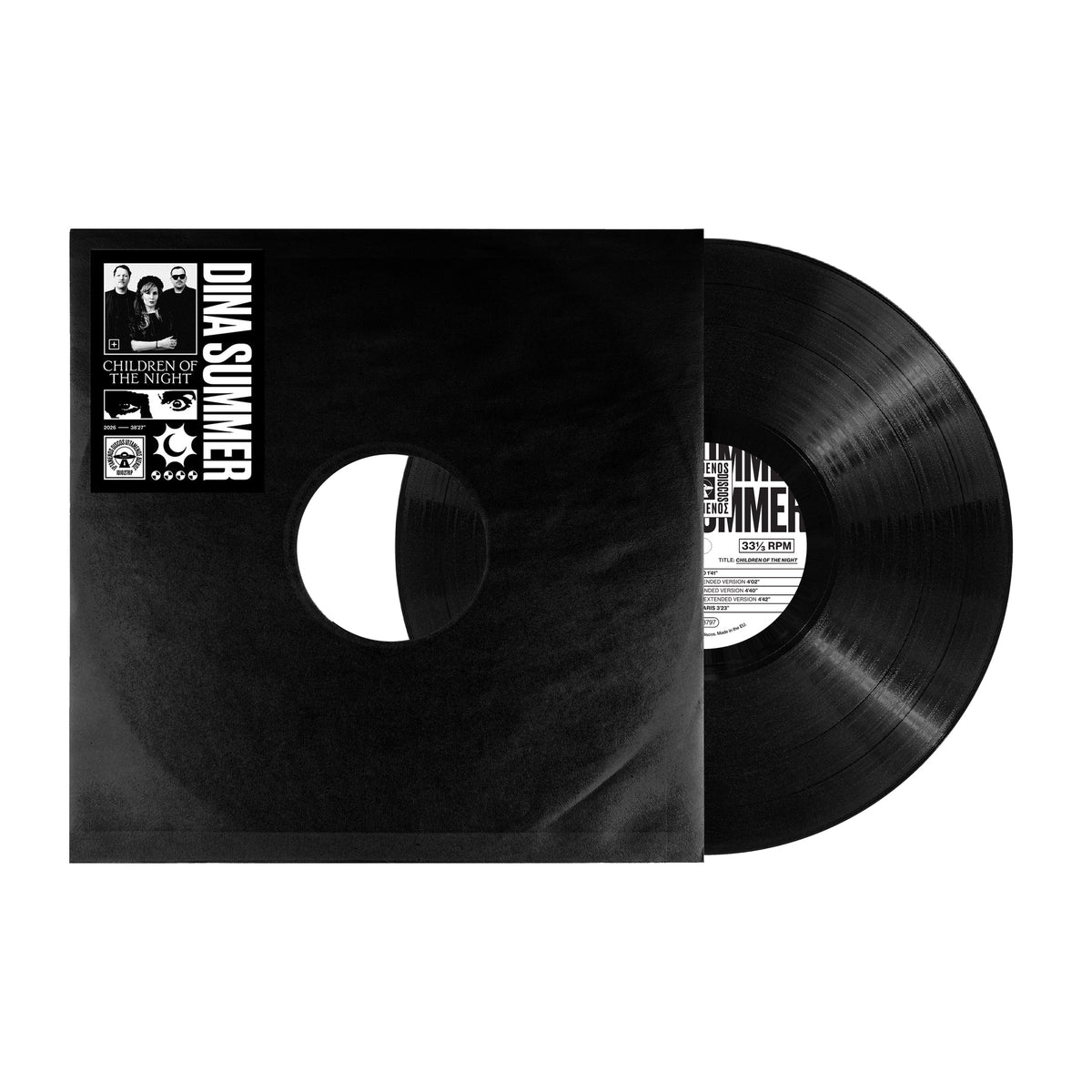 Dina Summer - Children Of The Night (IDI027RP) Black Repress 12"