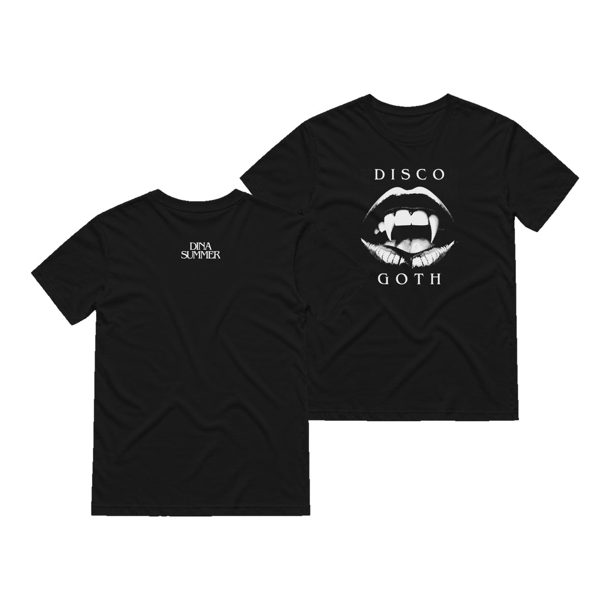 Dina Summer Fangs T-Shirt Edit Black (Design 4)