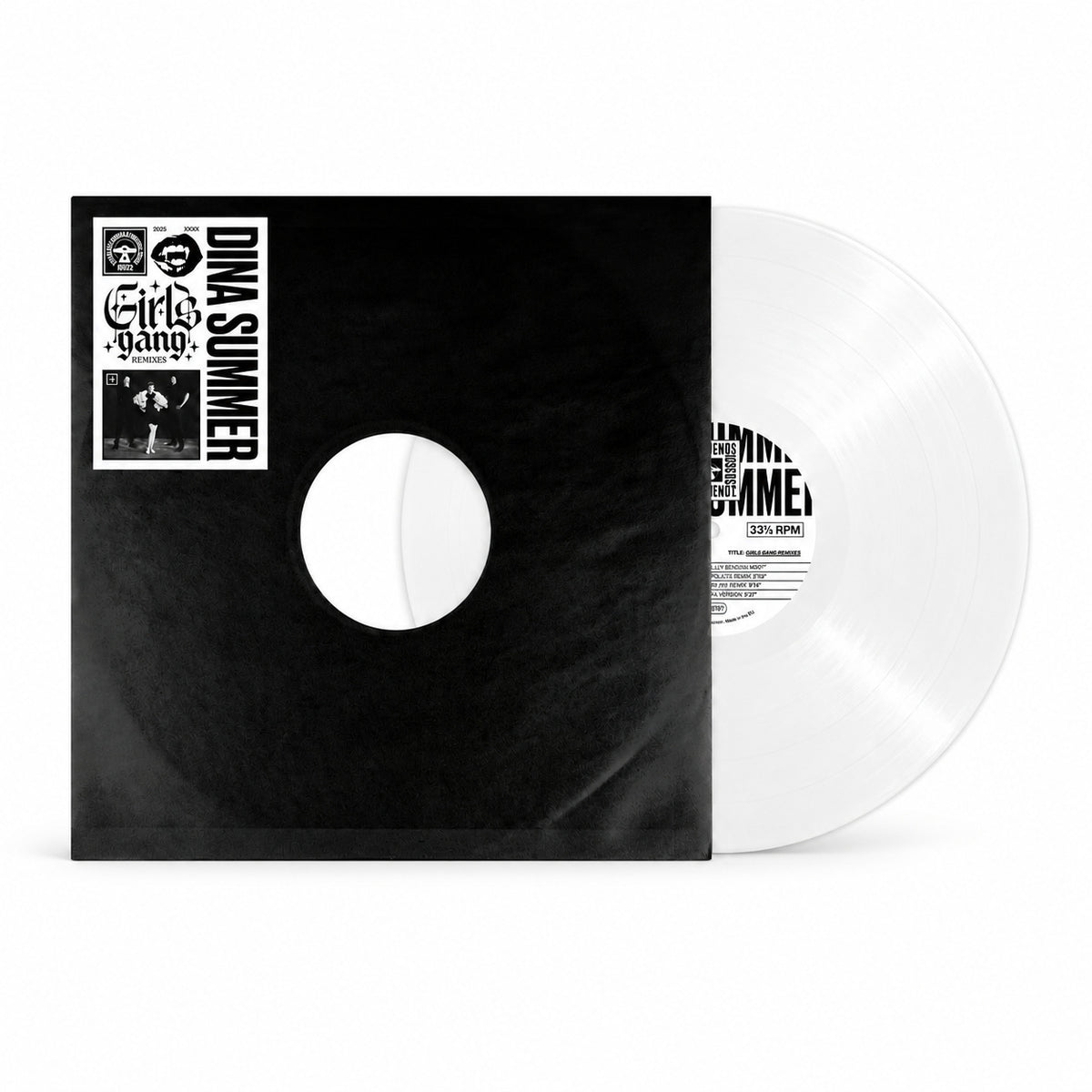 Dina Summer - Girls Gang - Remixes (IDI022) White 12"