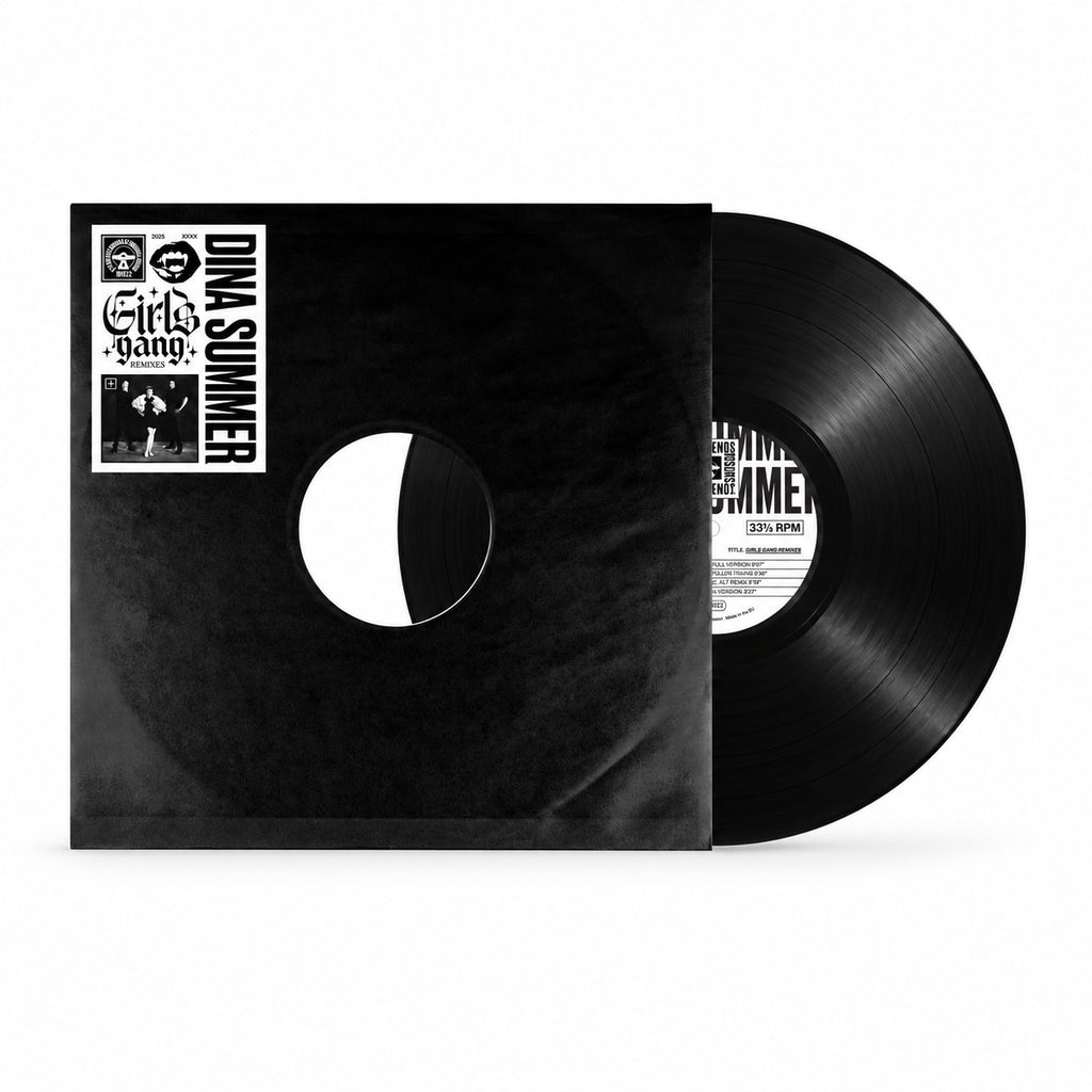 Dina Summer - Girls Gang - Deluxe Edition (IDI021LPX) White LP + Black 12" Bundle