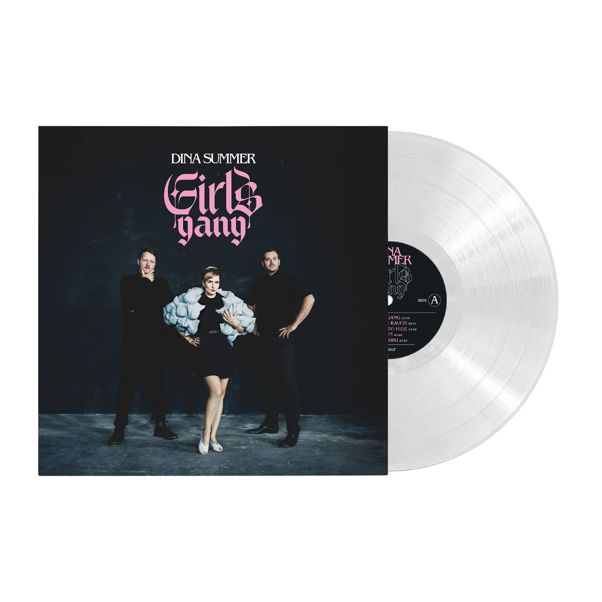 Dina Summer - Girls Gang - Deluxe Edition (IDI021LPX) White LP + Black 12" Bundle