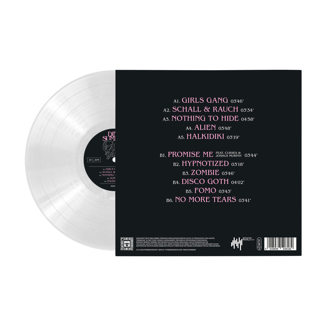 Dina Summer - Girls Gang - Deluxe Edition (IDI021LPX) White LP + Black 12" Bundle