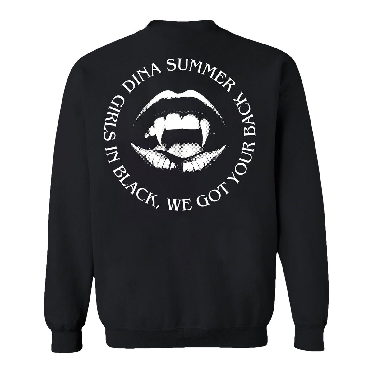 Dina Summer - Girls Gang Sweatshirt Black (Design 3)