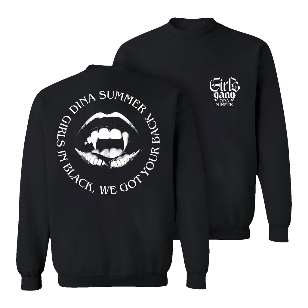 Dina Summer - Girls Gang Sweatshirt Black (Design 3)