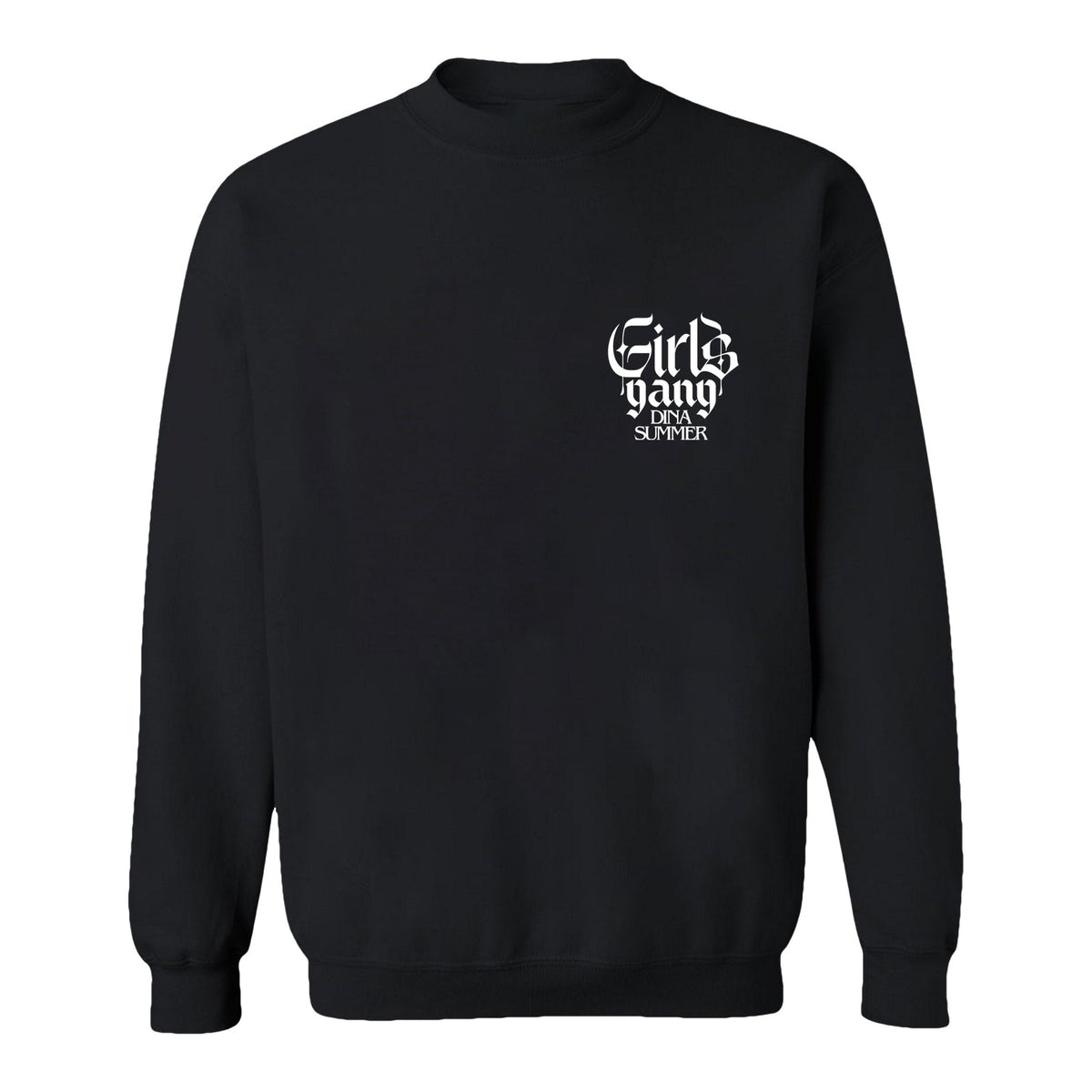 Dina Summer - Girls Gang Sweatshirt Black (Design 3)
