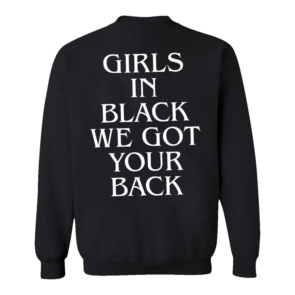 Dina Summer - Girls In Black Sweatshirt Black (Design 2)