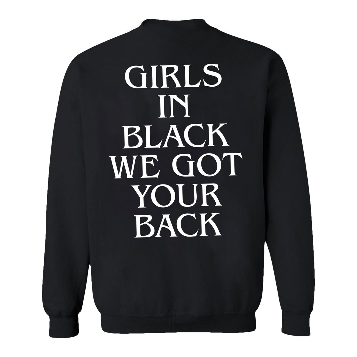 Dina Summer - Girls In Black Sweatshirt Black (Design 2)