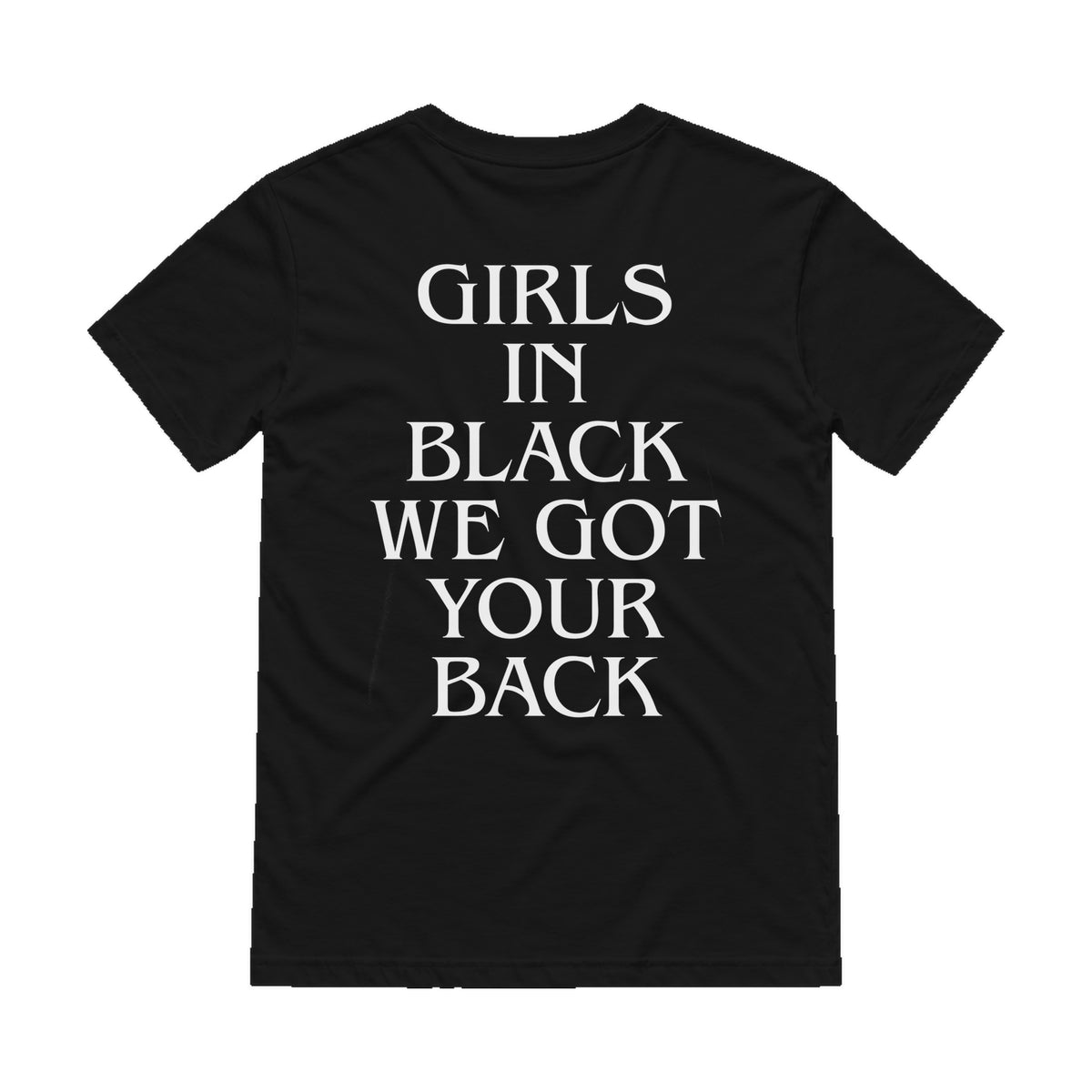 Dina Summer Girls In Black T-Shirt Black (Design 2)