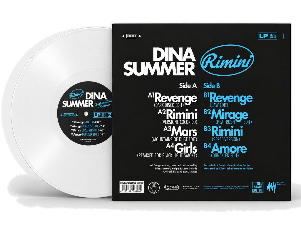 Dina Summer - Rimini - Editione Extra Lusso (AL387VED) Black / White 2LP