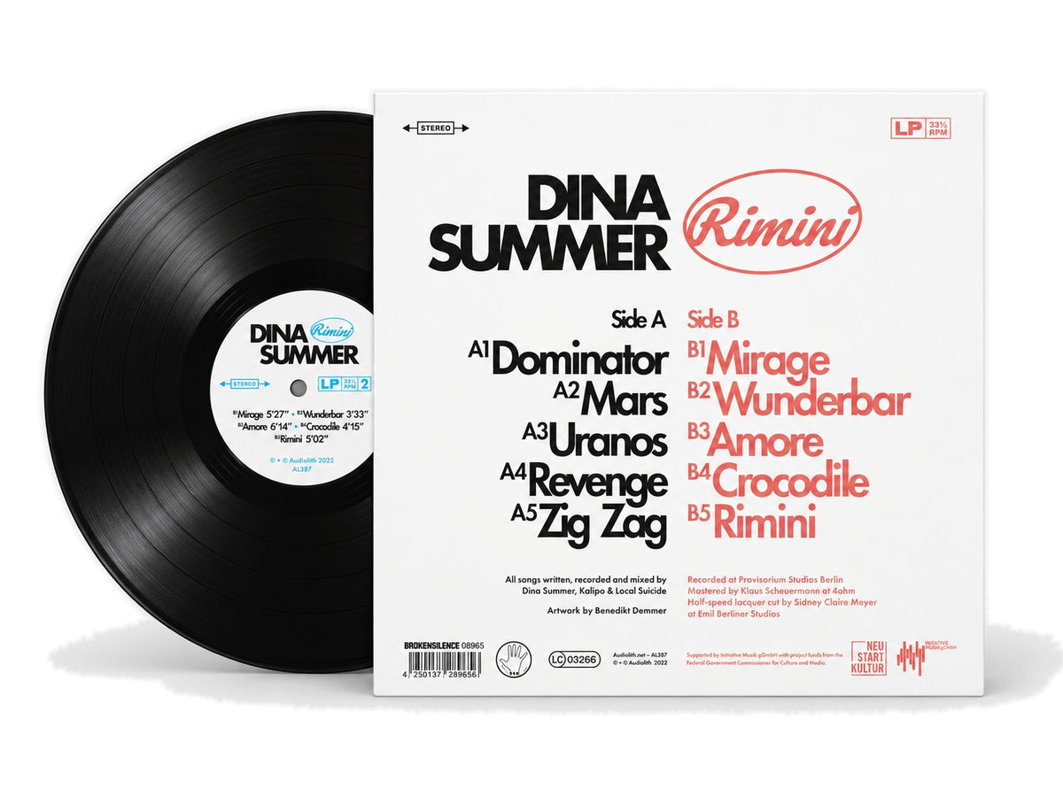 Dina Summer - Rimini - Editione Extra Lusso (AL387VED) Black / White 2LP