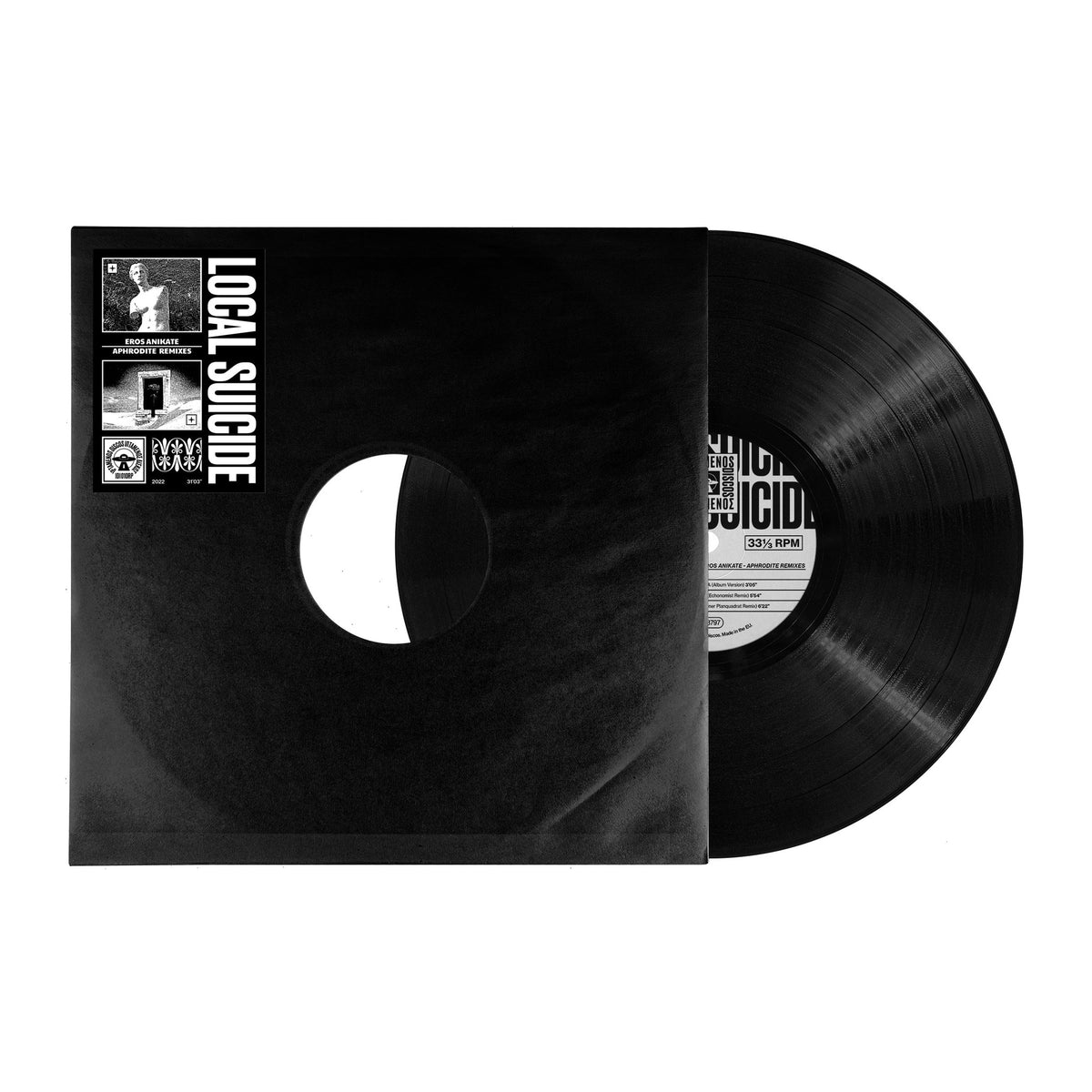 Local Suicide - Eros Anikate - Aphrodite Remixes (IDI010RP) Black Repress 12"