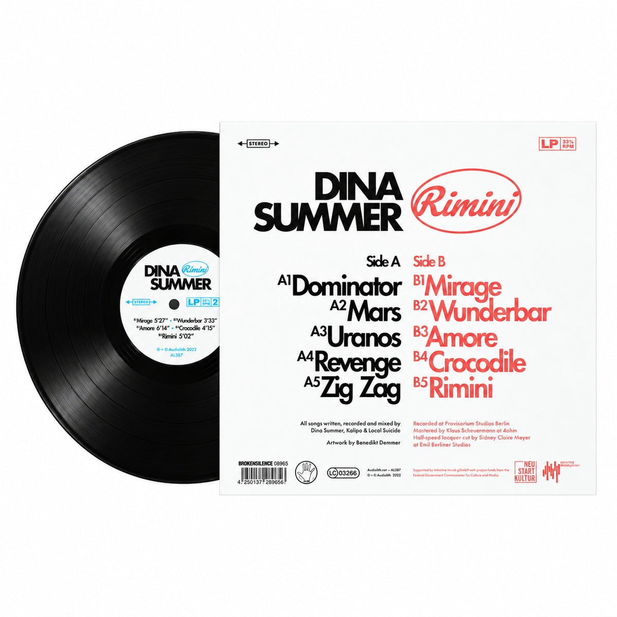 Dina Summer - Rimini (AL387) Black LP