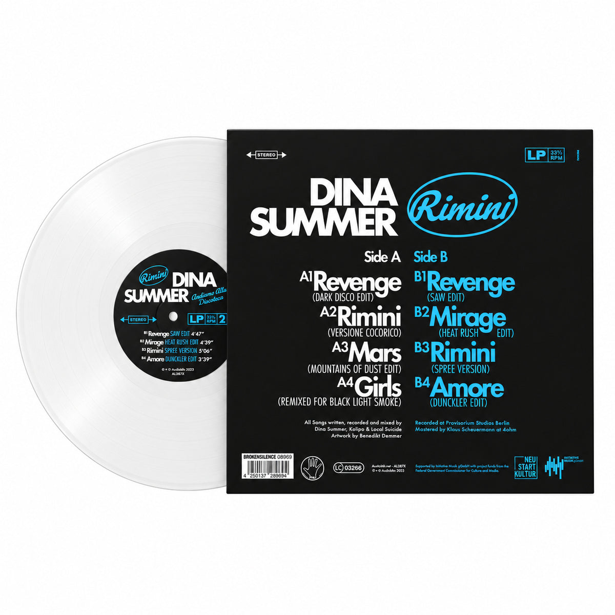 Dina Summer - Rimini - Versioni Discoteca (AL387VD) White LP