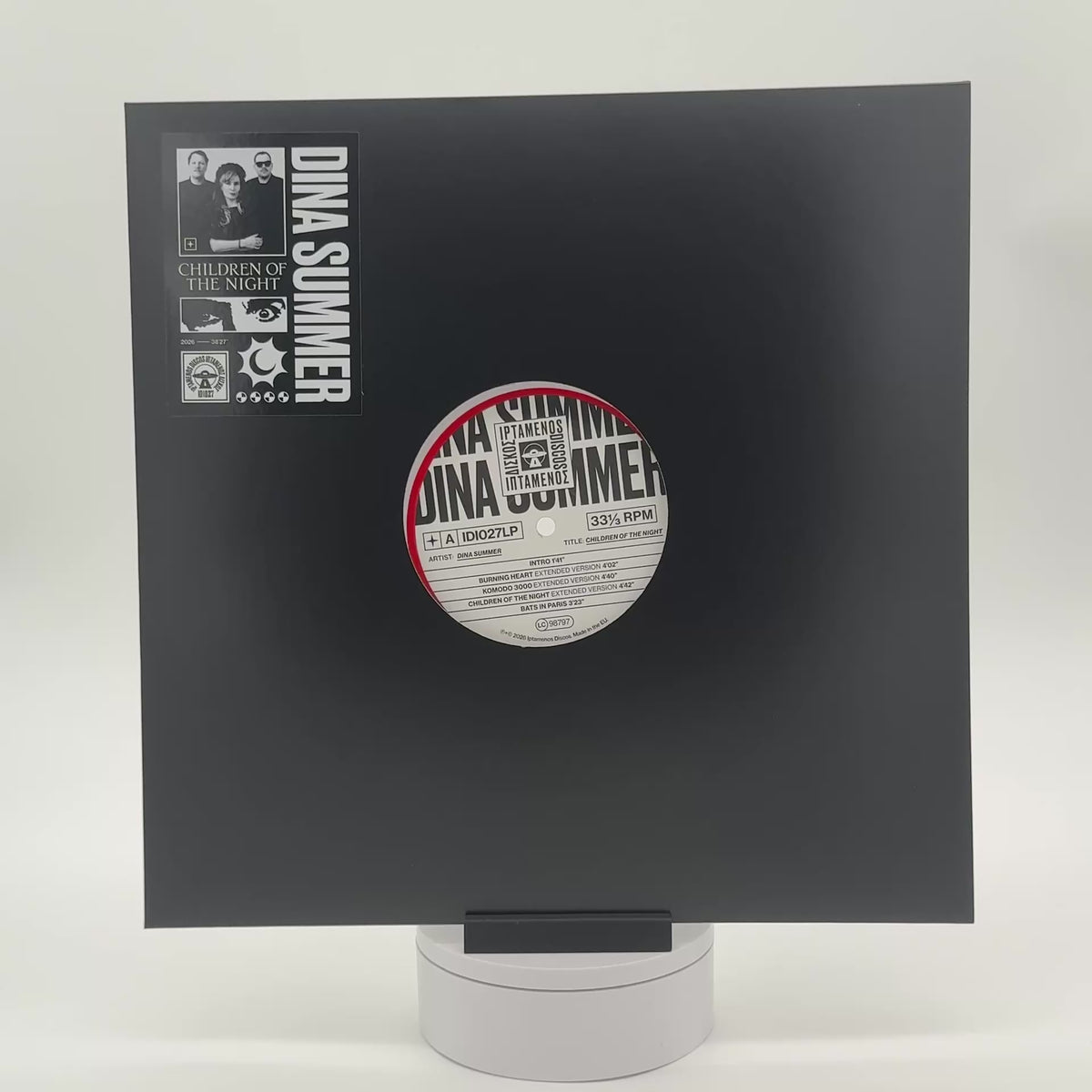 Dina Summer - Children Of The Night (IDI027) Signed Red/Black Marbled 12"